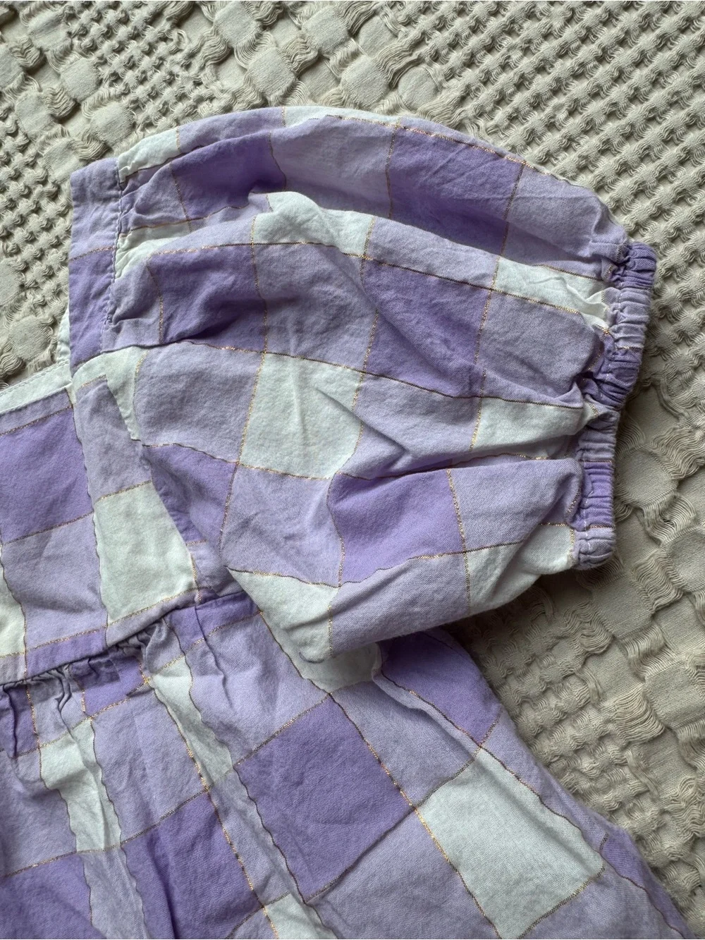 GAP Lavender and White Checkered Matching Set
